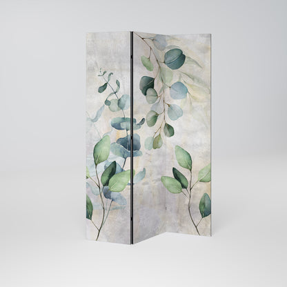 PEACEFUL SPRIGS Biombo de 3 paneles