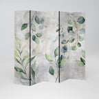 PEACEFUL SPRIGS Biombo de 5 paneles
