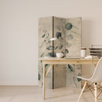 EARTHY TONED ELEGANCE Biombo de 3 paneles