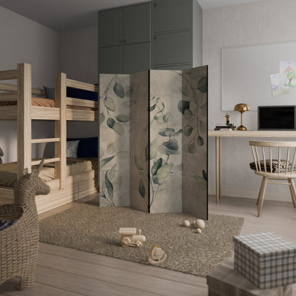 EARTHY TONED ELEGANCE Biombo de 4 paneles