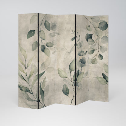 EARTHY TONED ELEGANCE Biombo de 5 paneles