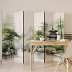 HARMONIOUS WATERSCAPE SCENE 6-Panel Room Divider
