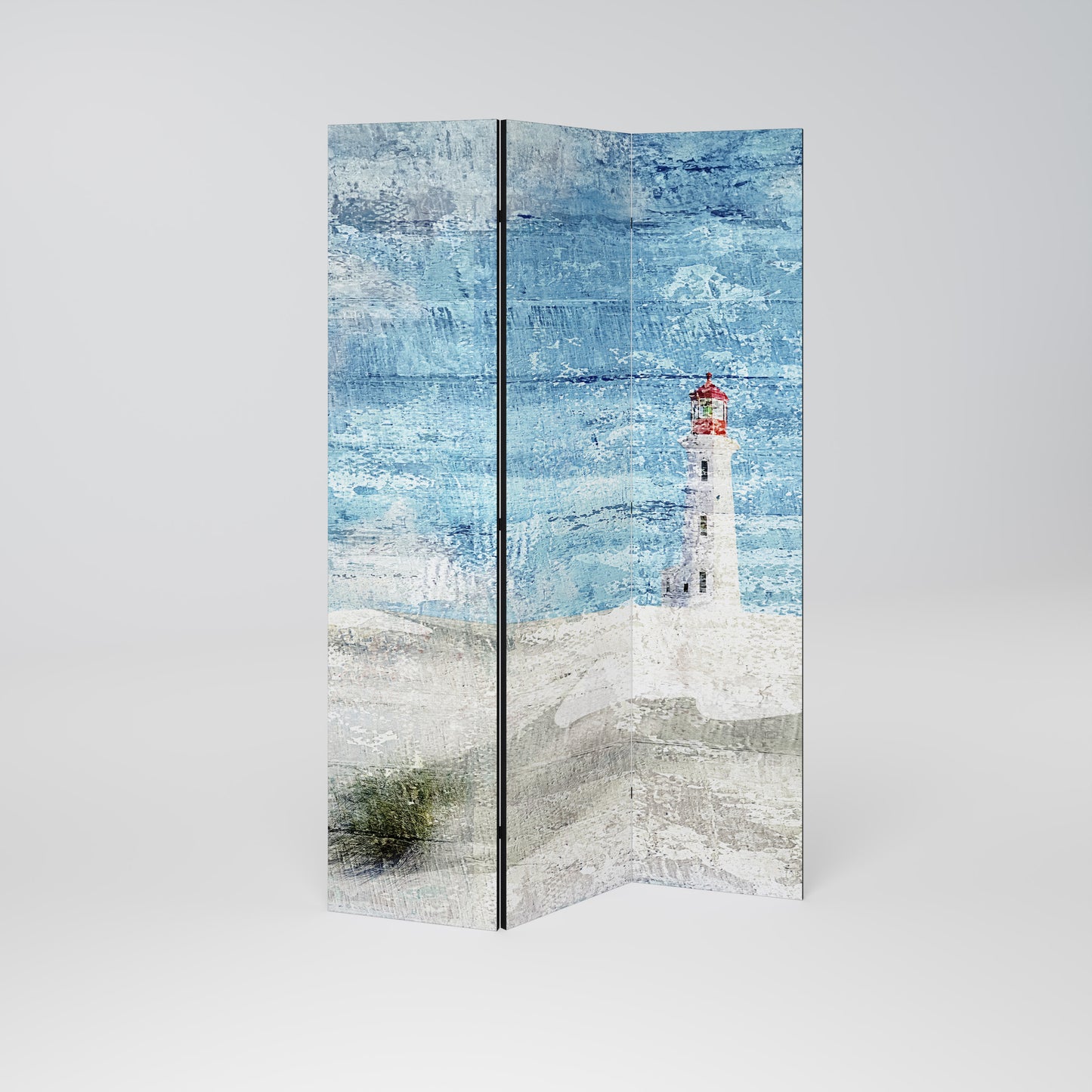 LIGHTHOUSE IN TRANQUILITY Biombo de 3 paneles