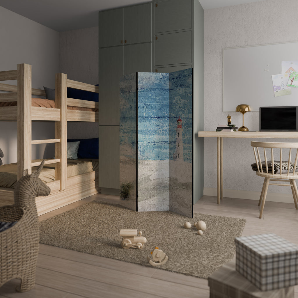 LIGHTHOUSE IN TRANQUILITY Biombo de 3 paneles