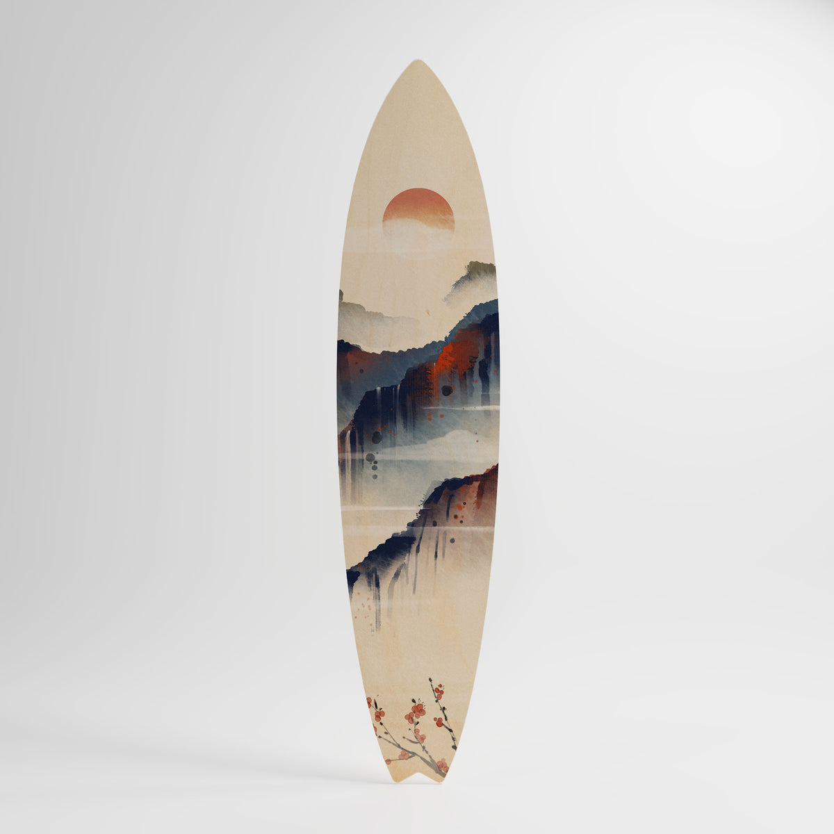 JAPANESE LANDSCAPE Surfboard Decorative Panel