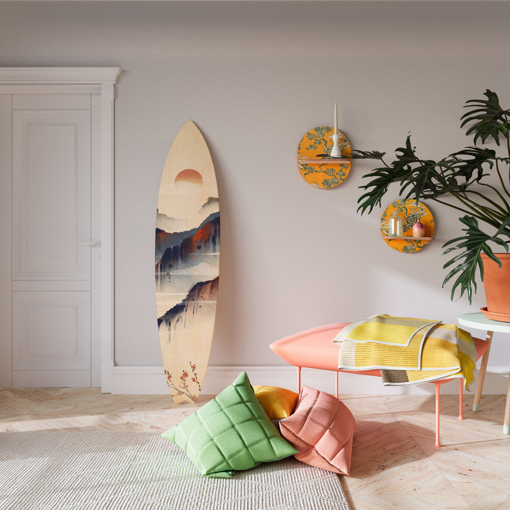 JAPANESE LANDSCAPE Surfboard Decorative Panel