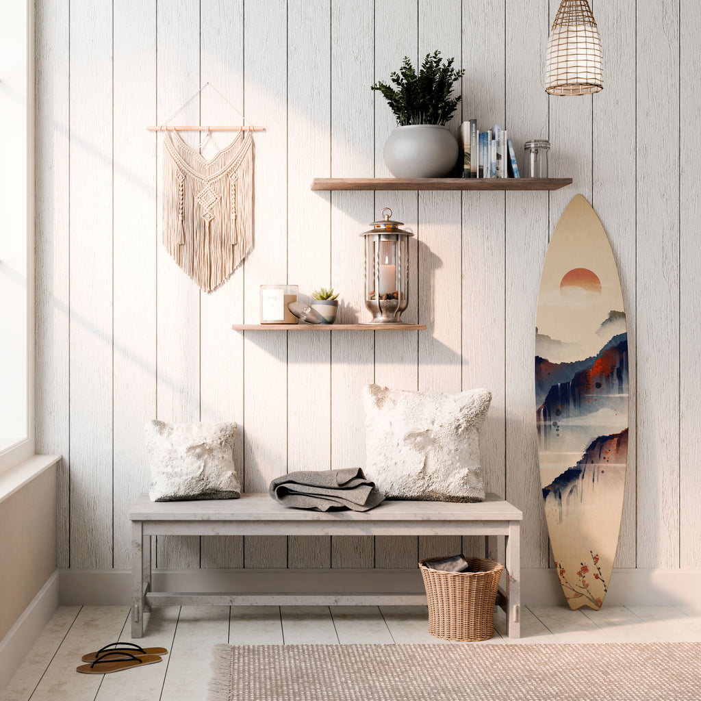 JAPANESE LANDSCAPE Surfboard Decorative Panel