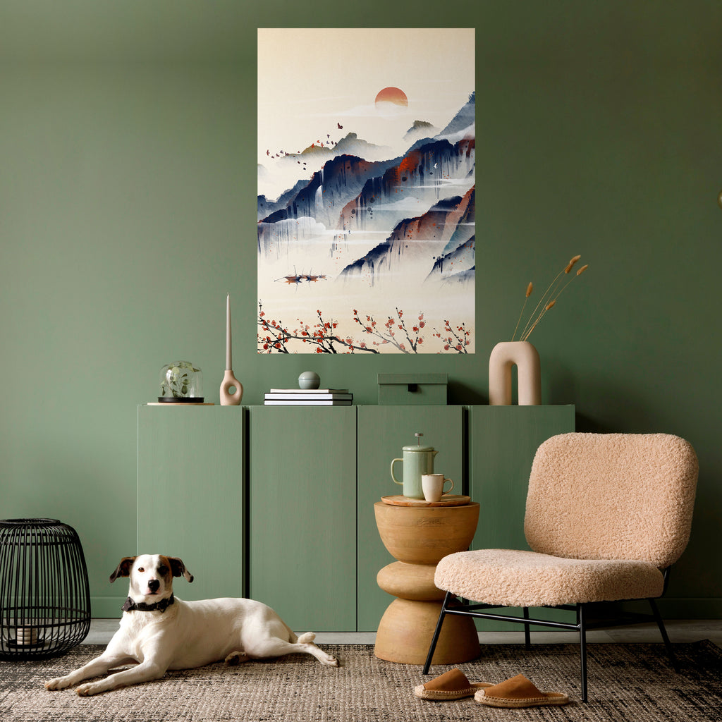 JAPANESE LANDSCAPE Peel and Stick Vertical Poster