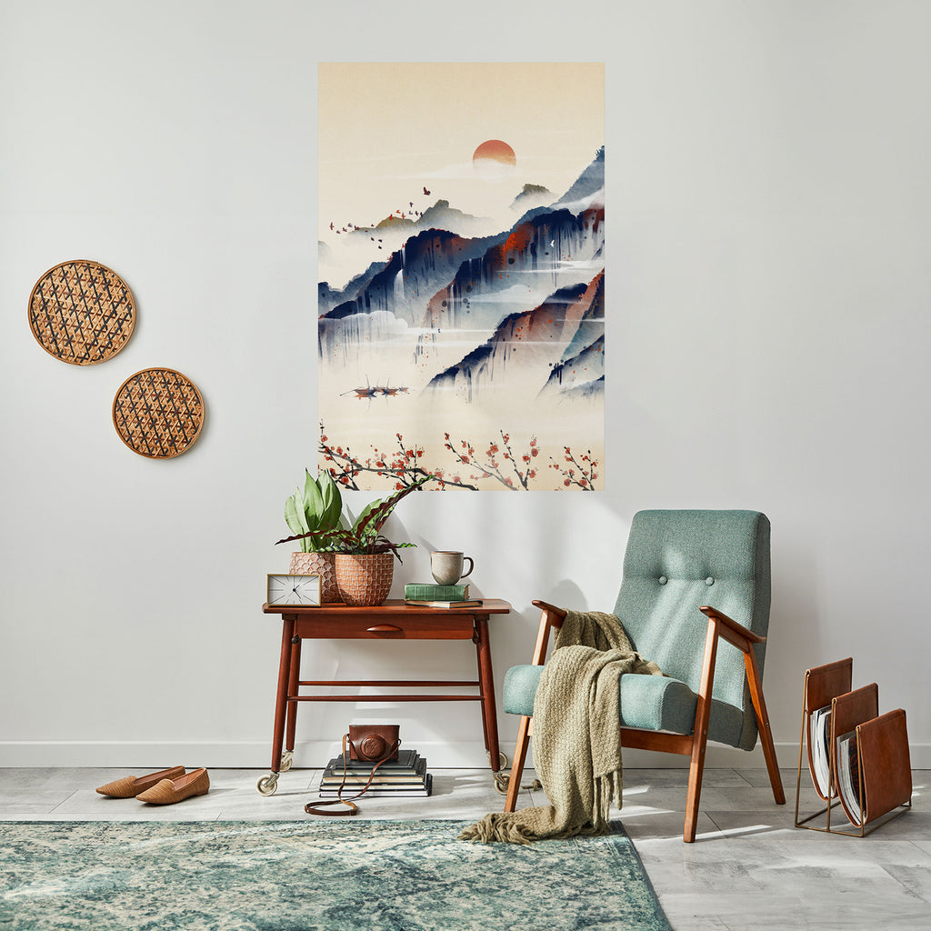JAPANESE LANDSCAPE Peel and Stick Vertical Poster