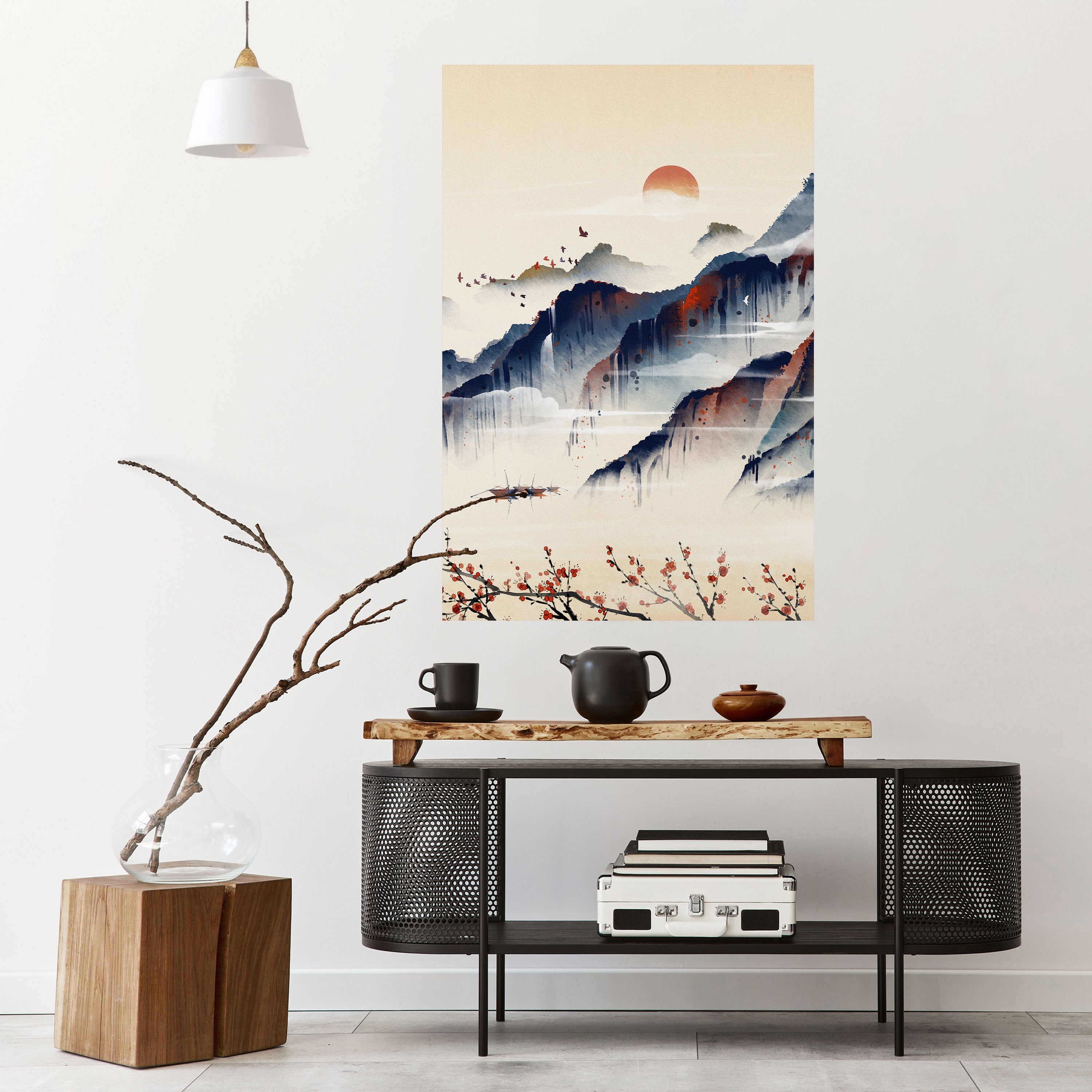 JAPANESE LANDSCAPE Peel and Stick Vertical Poster