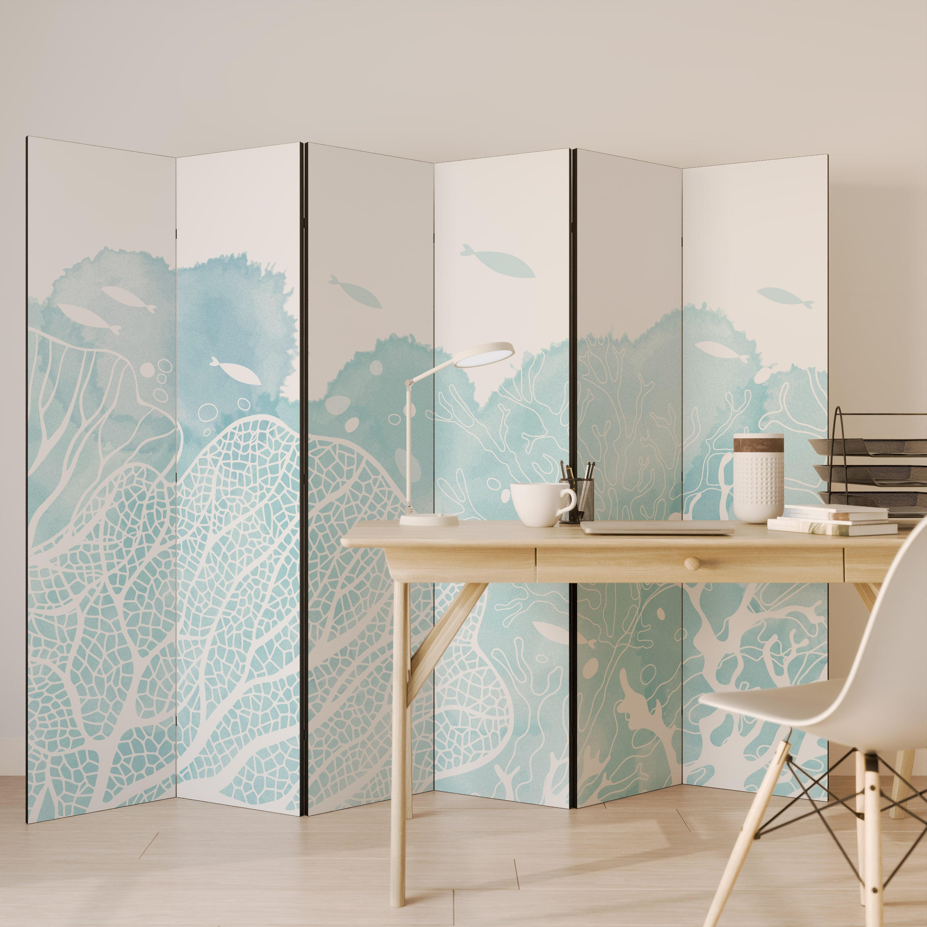 UNDERWATER PLEASURES 6-Panel Room Divider