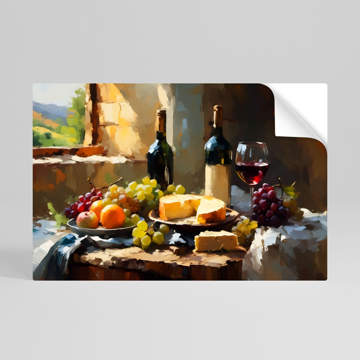 VINTAGE VINEYARD LUXURY Póster adhesivo horizontal