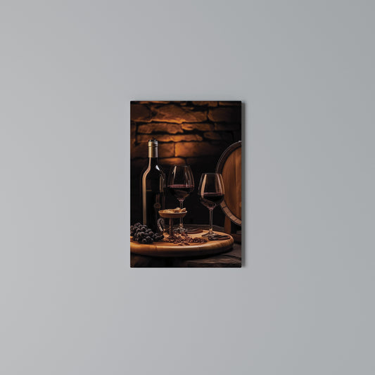 VINTAGE VIGNETTE Cuadro en lienzo vertical