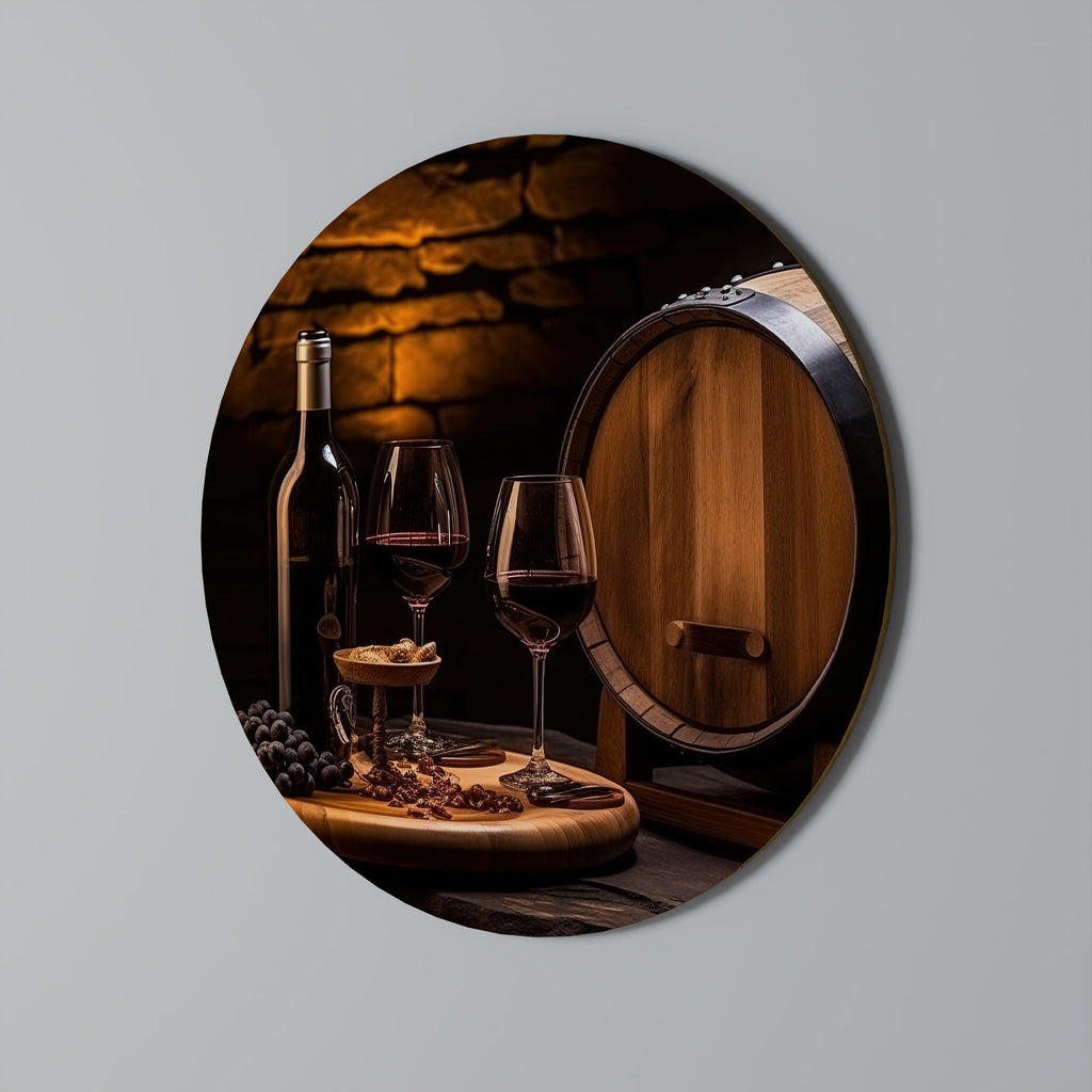 VIÑETA VINTAGE Arte de pared redondo