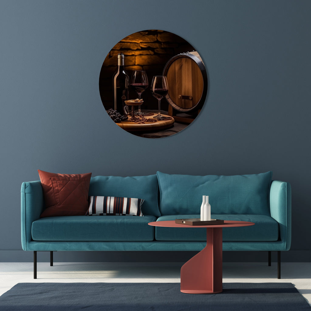 VIÑETA VINTAGE Arte de pared redondo