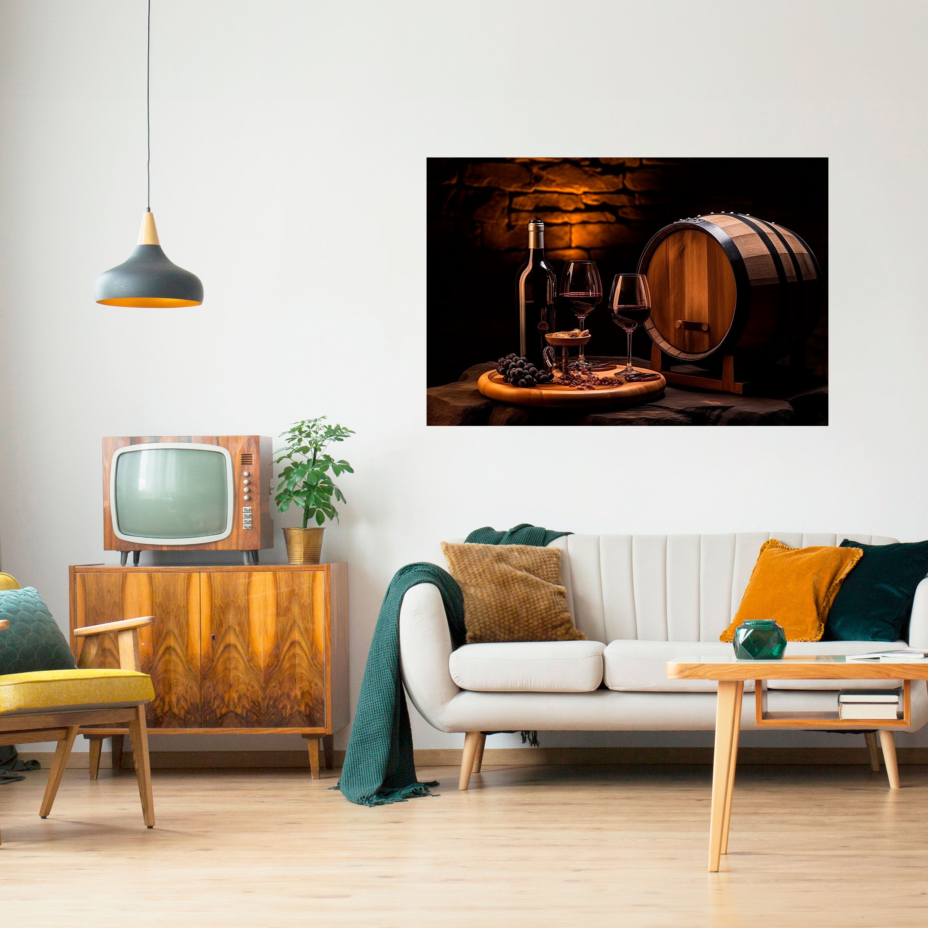 Póster horizontal autoadhesivo VIÑETA VINTAGE