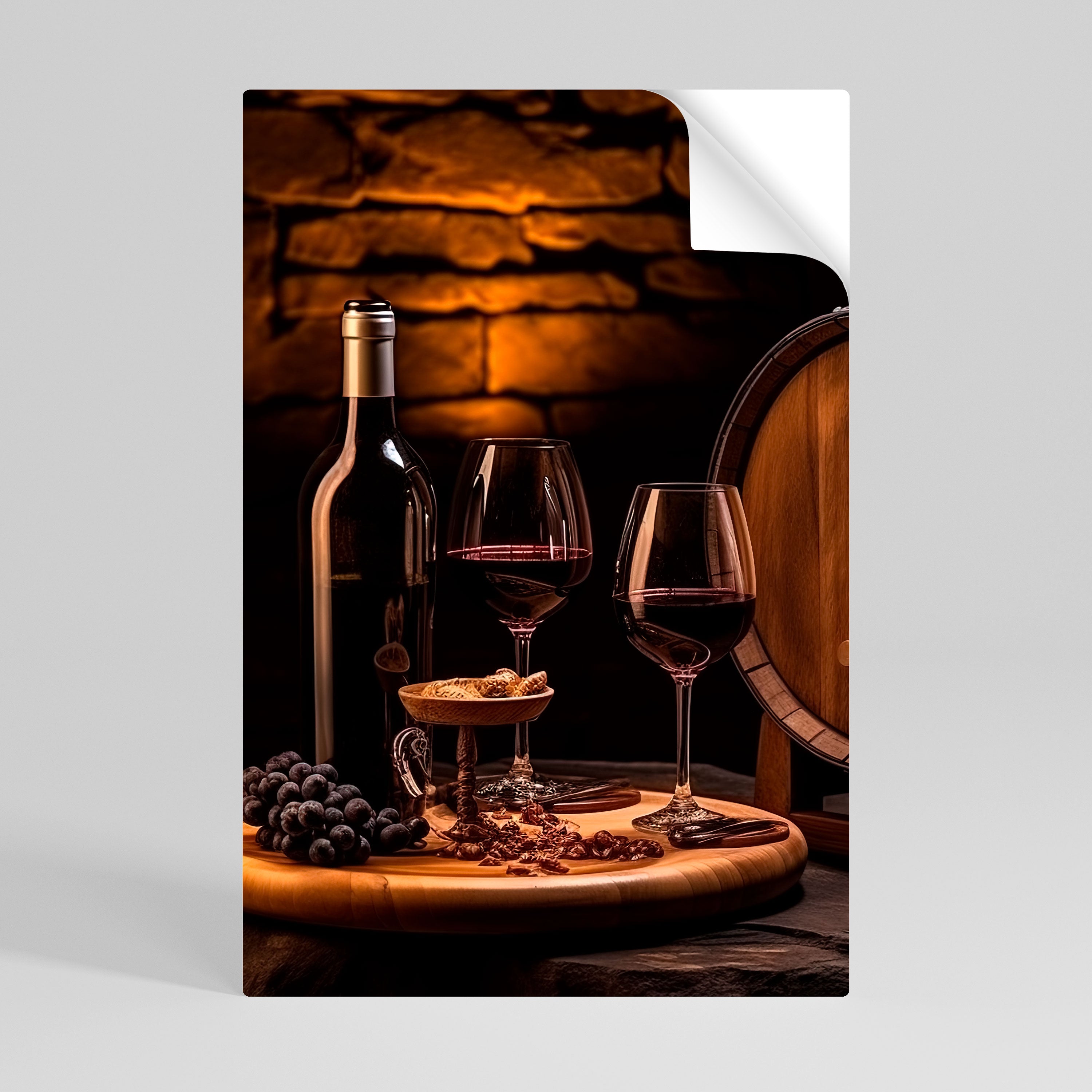 VINTAGE VIGNETTE Peel and Stick Vertical Poster