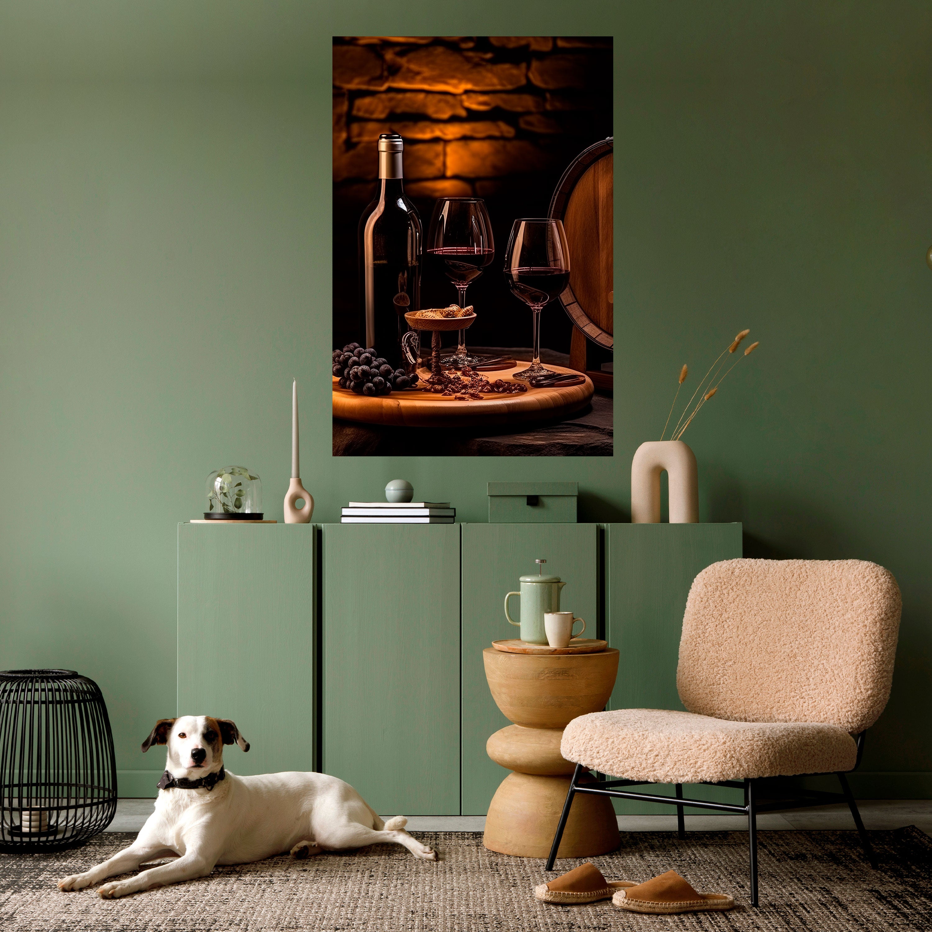 VINTAGE VIGNETTE Peel and Stick Vertical Poster