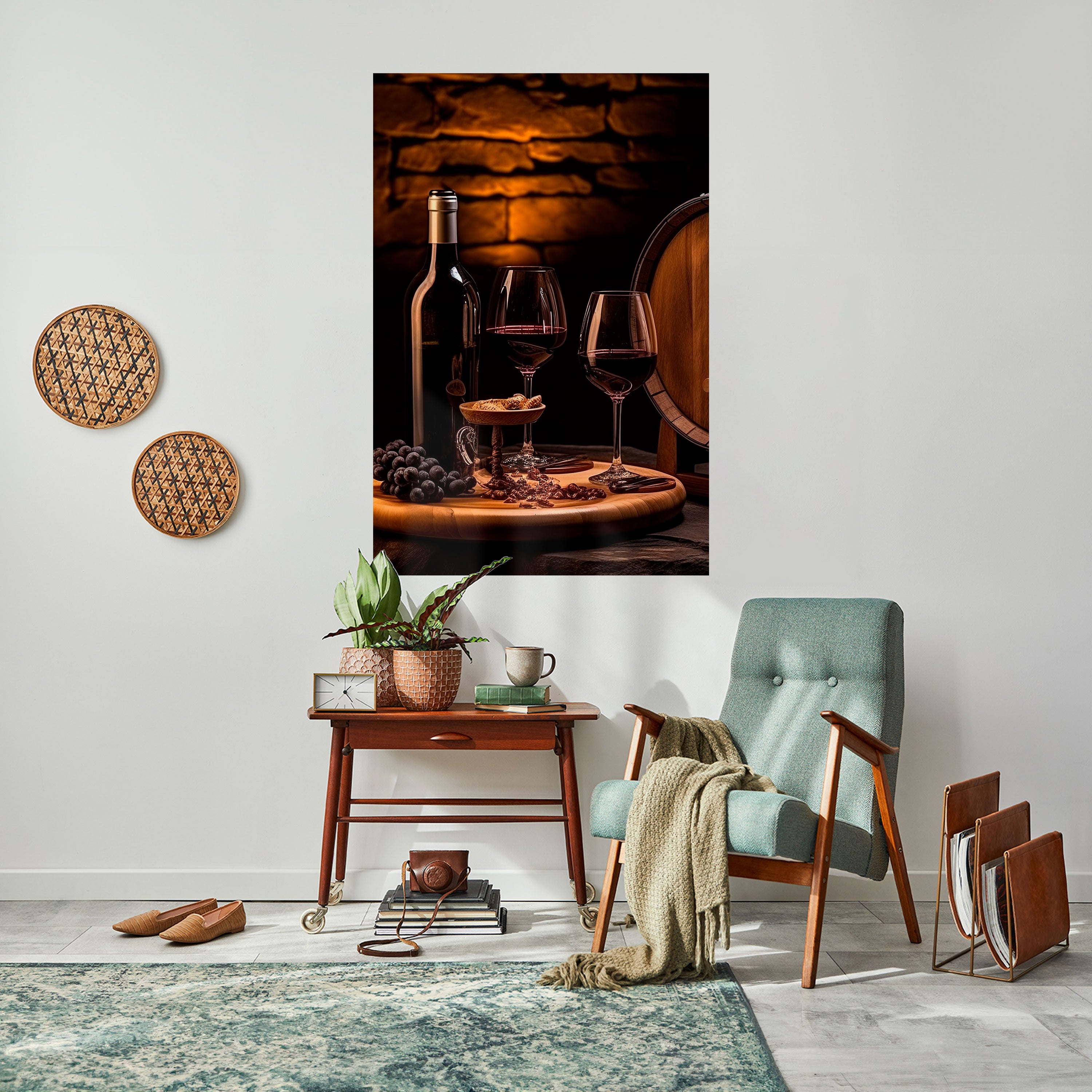 VINTAGE VIGNETTE Peel and Stick Vertical Poster
