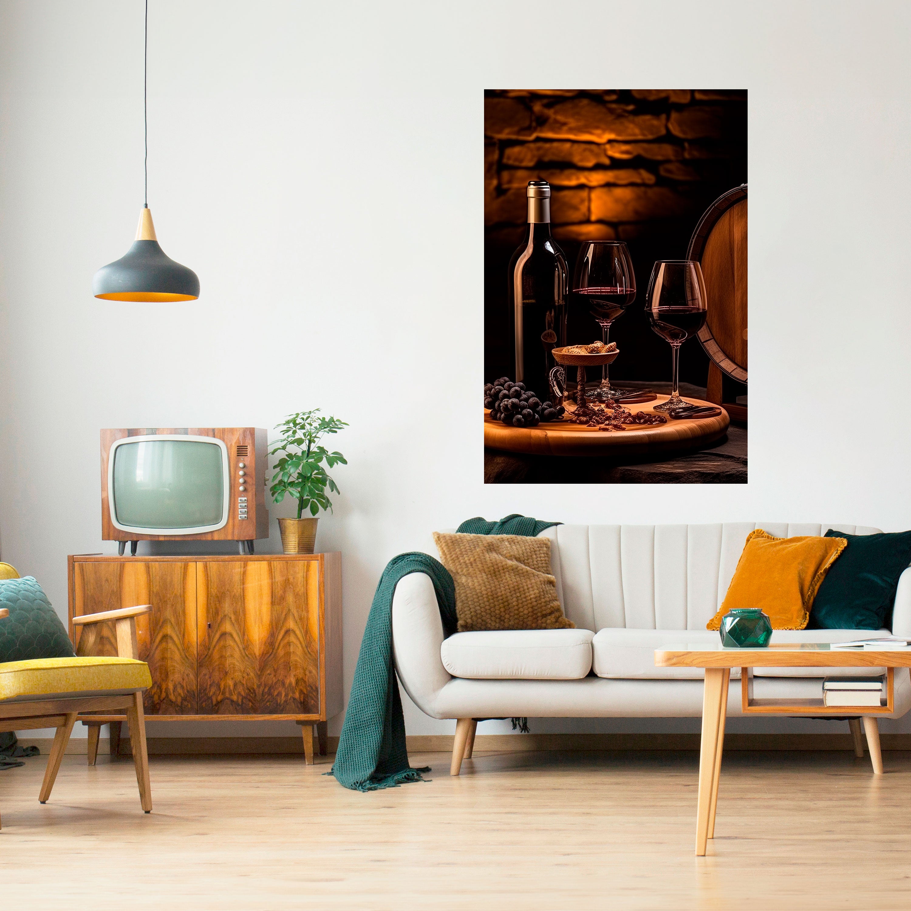 VINTAGE VIGNETTE Peel and Stick Vertical Poster
