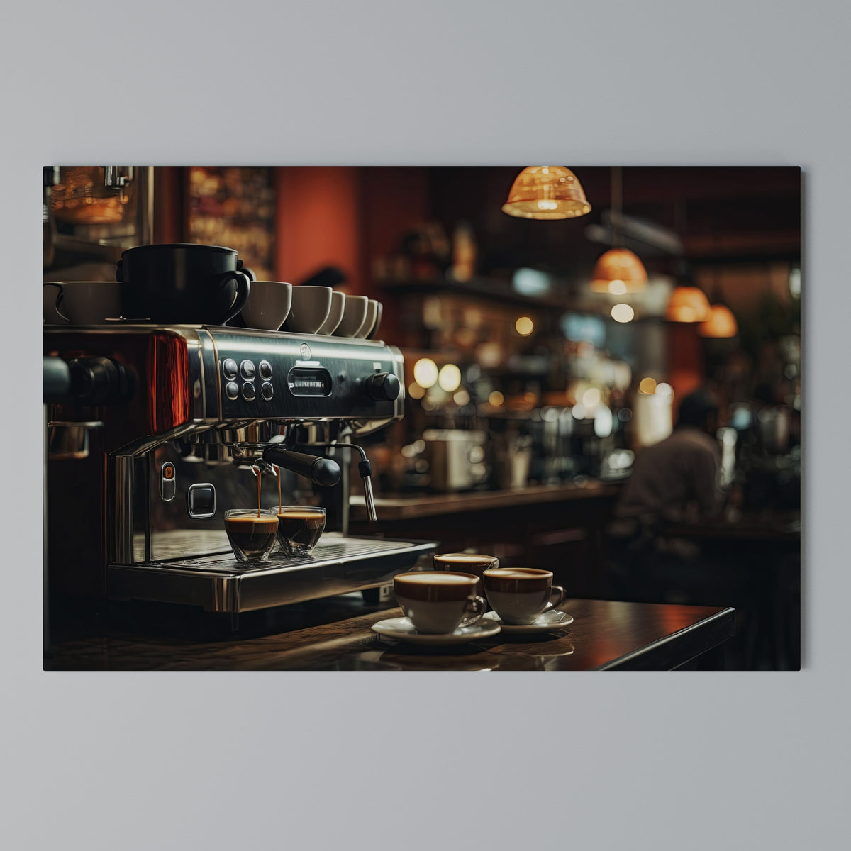 BARISTA’S DREAM MACHINE Cuadro en lienzo horizontal