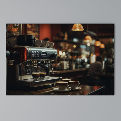 BARISTA’S DREAM MACHINE Cuadro en lienzo horizontal