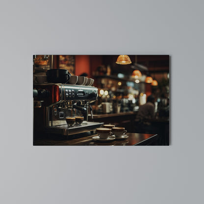 BARISTA’S DREAM MACHINE Cuadro en lienzo horizontal