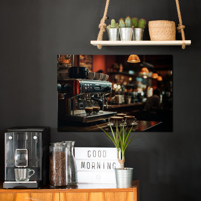 BARISTA’S DREAM MACHINE Cuadro en lienzo horizontal
