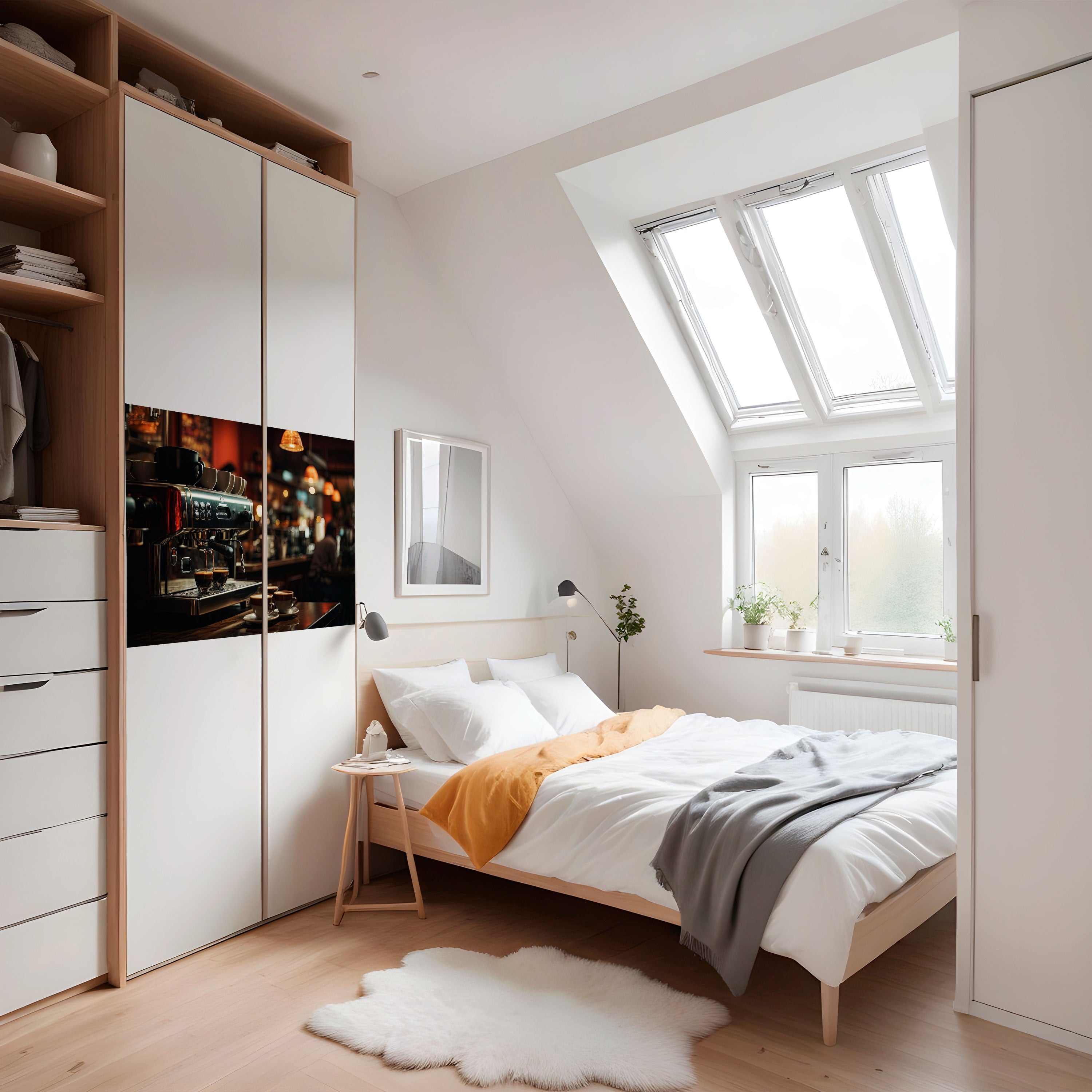 BARISTA’S DREAM MACHINE Peel and Stick Horizontal Poster