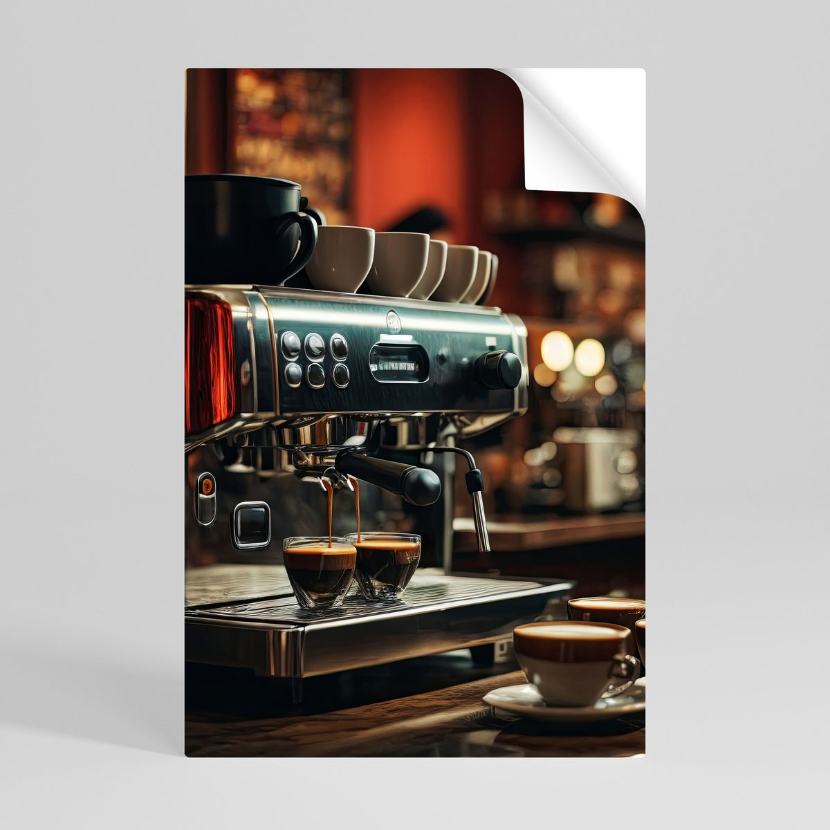 BARISTA’S DREAM MACHINE Peel and Stick Vertical Poster