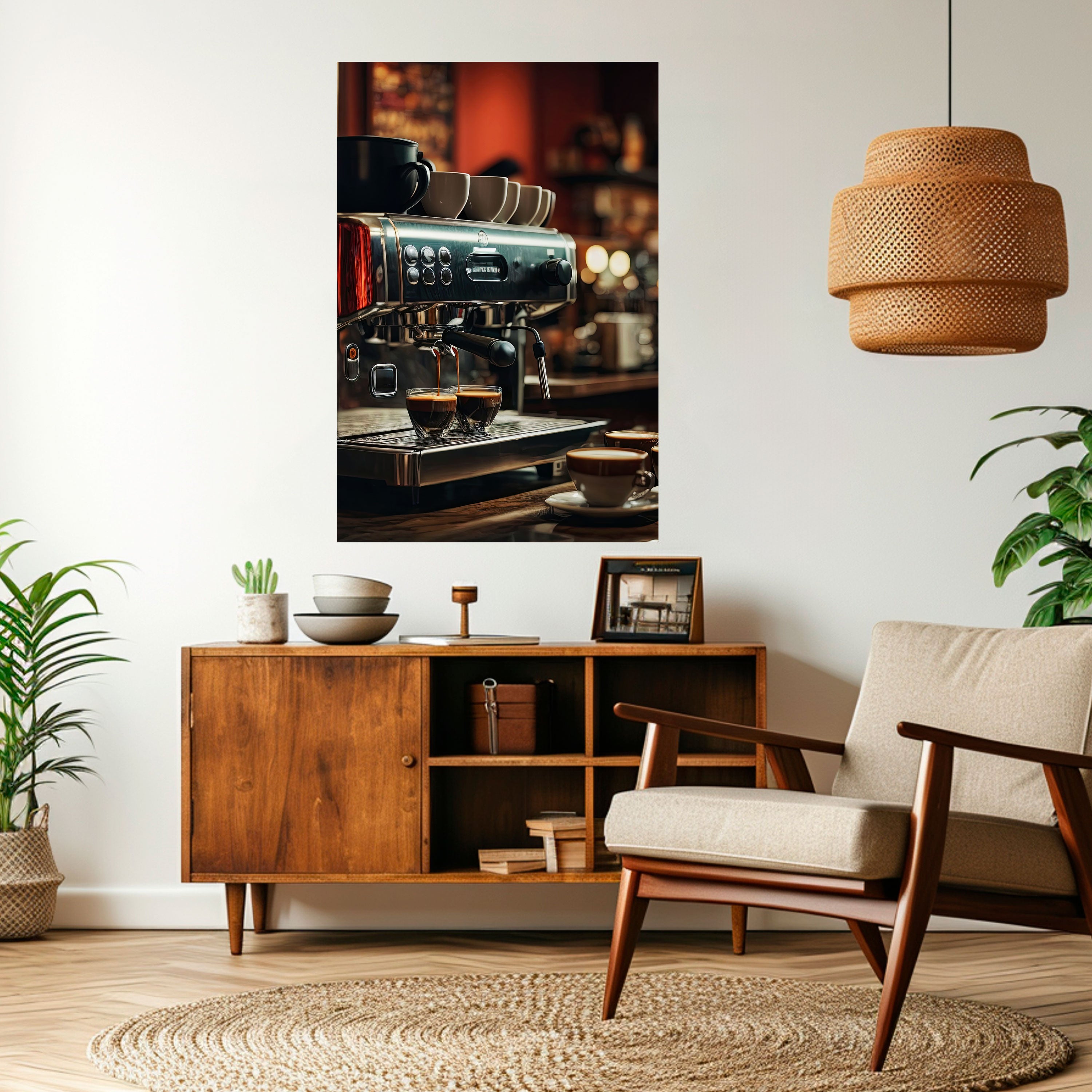 BARISTA’S DREAM MACHINE Peel and Stick Vertical Poster