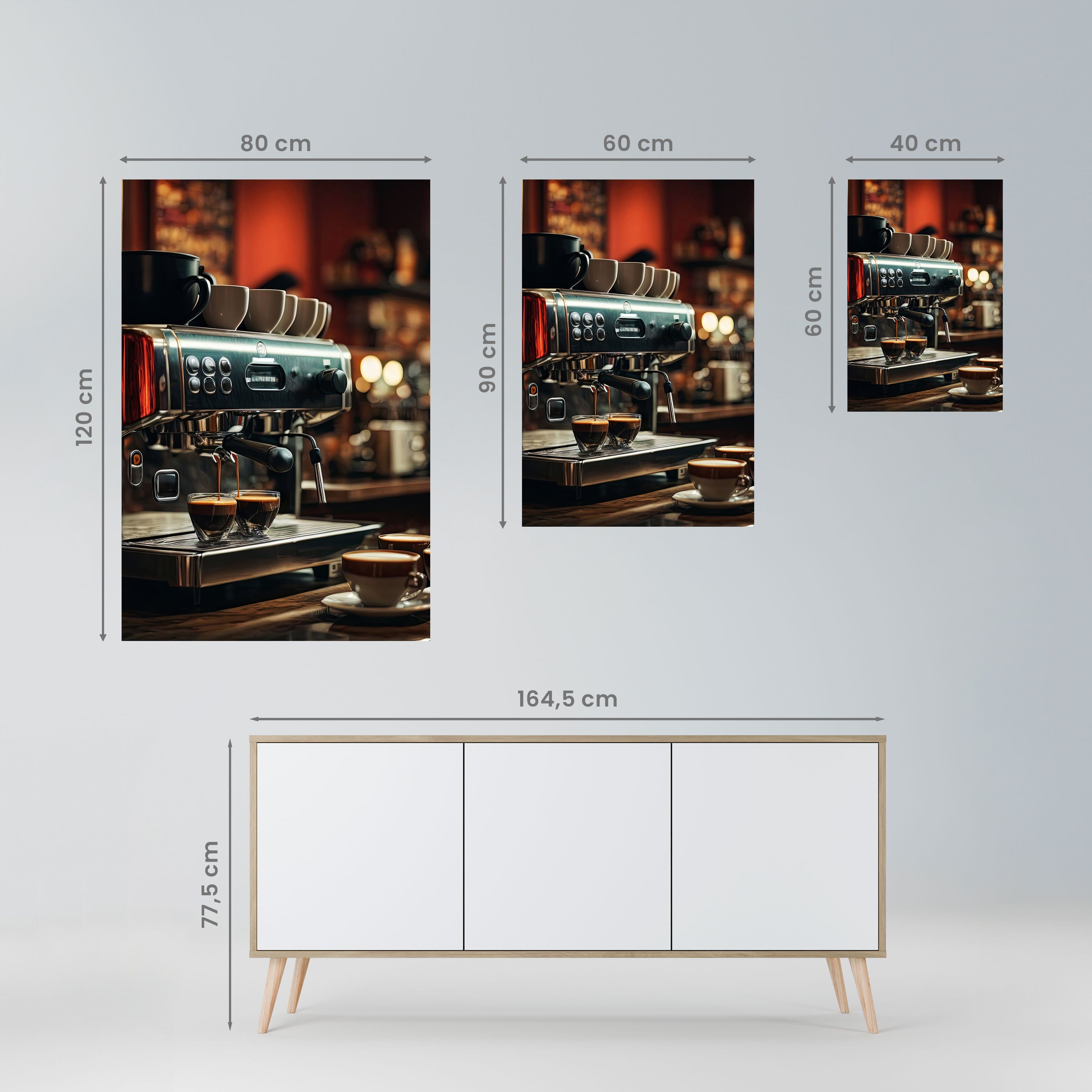 BARISTA’S DREAM MACHINE Peel and Stick Vertical Poster