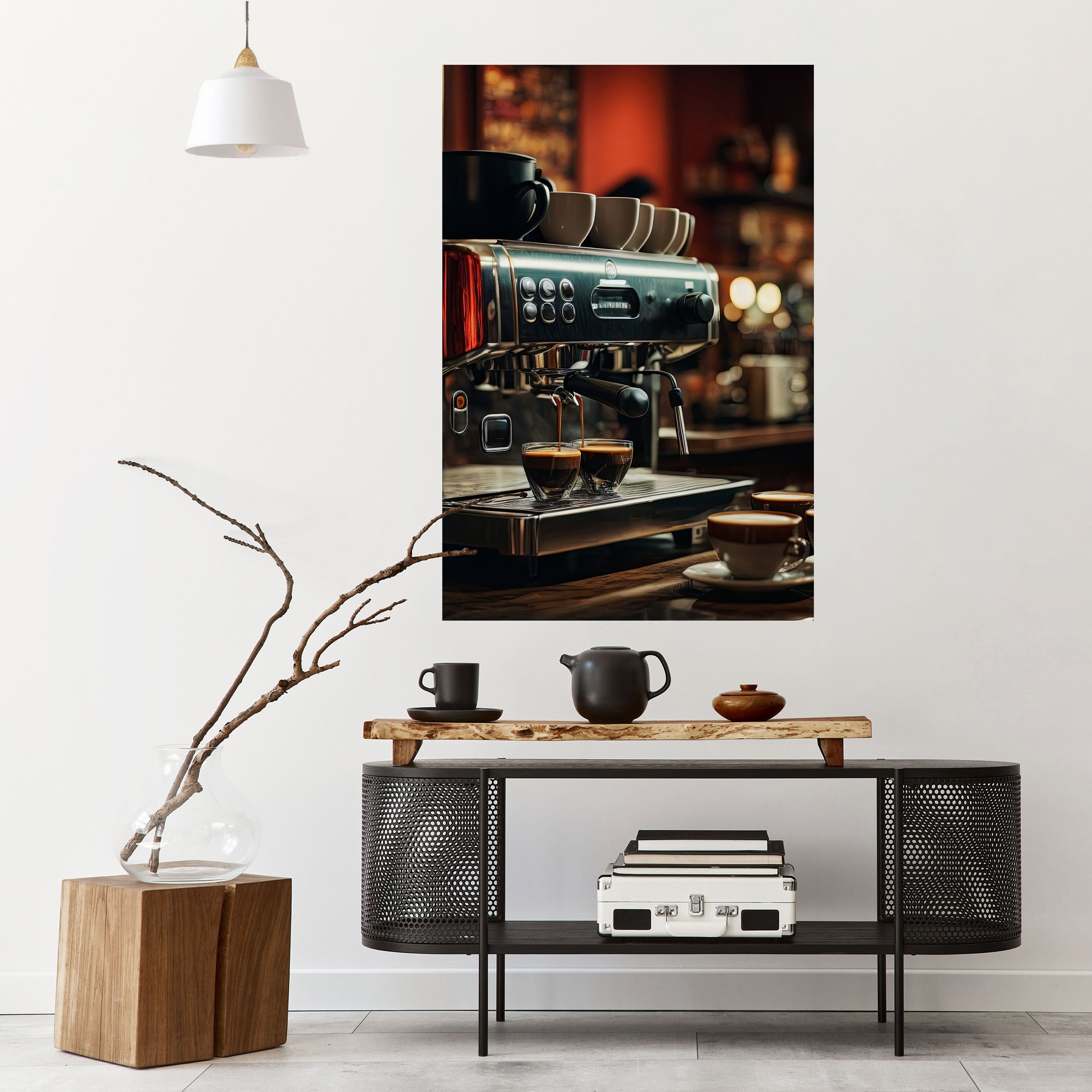 BARISTA’S DREAM MACHINE Peel and Stick Vertical Poster