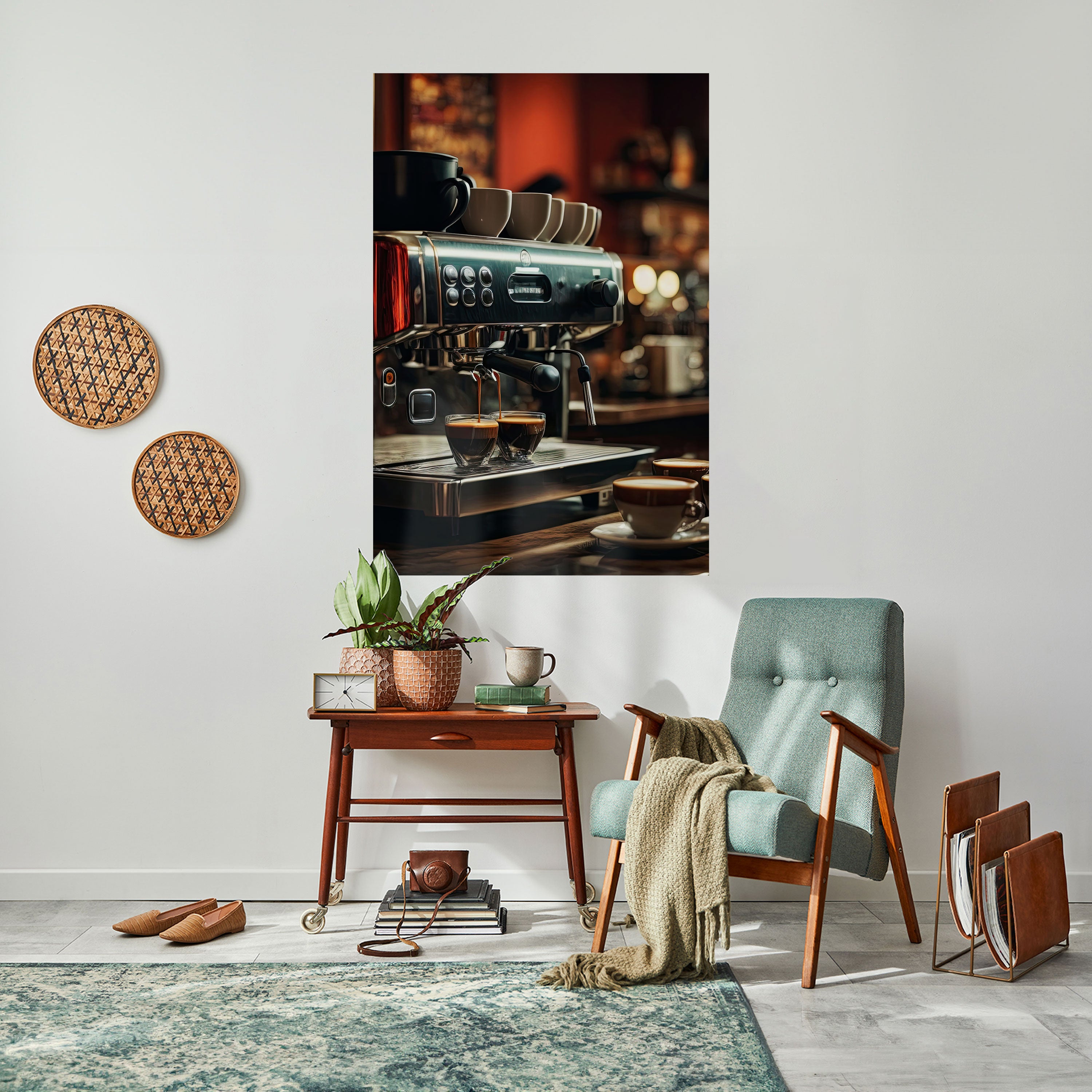 BARISTA’S DREAM MACHINE Peel and Stick Vertical Poster
