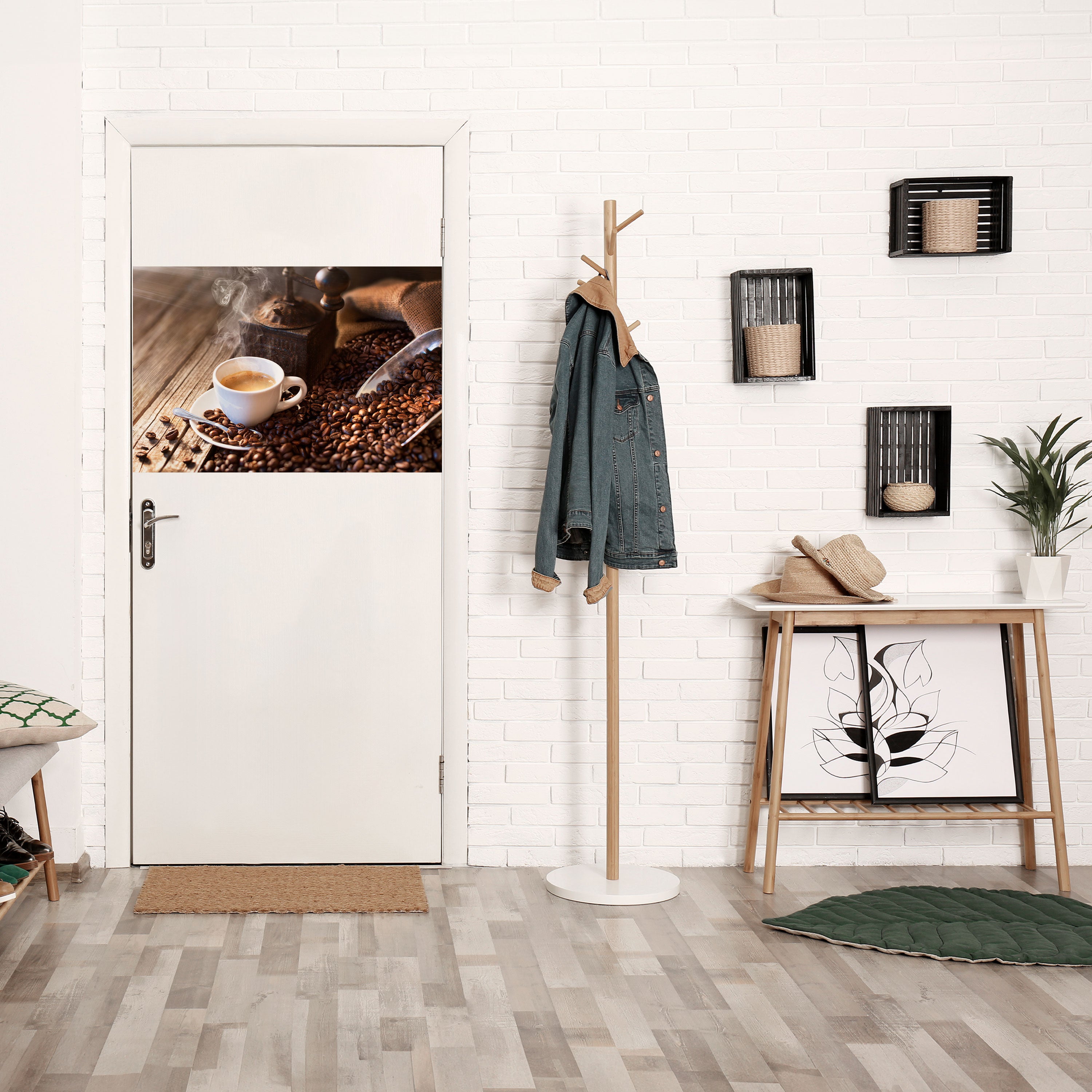 Póster horizontal autoadhesivo "DELICIAS HECHAS AL VAPOR"