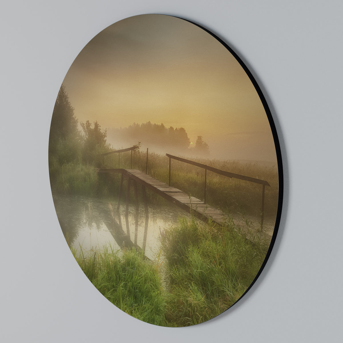 DREAMY HAZE Arte de pared redondo