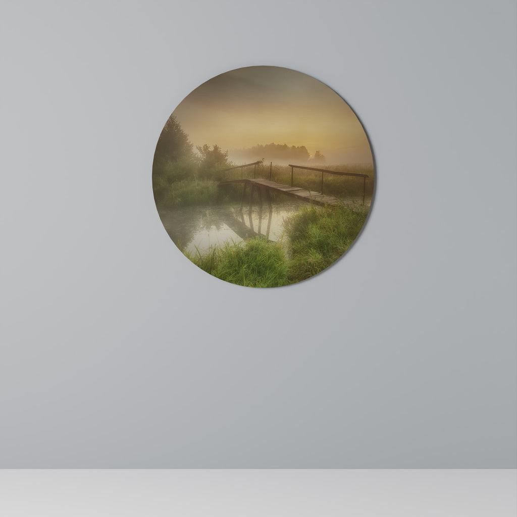 DREAMY HAZE Round Wall Art