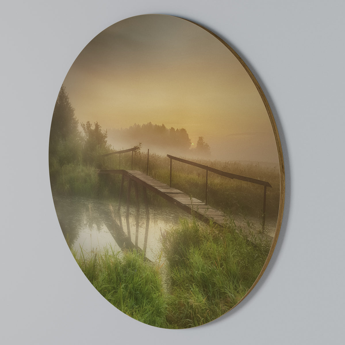 DREAMY HAZE Arte de pared redondo