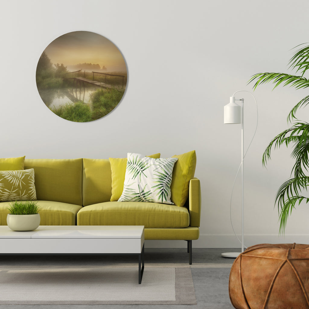 DREAMY HAZE Round Wall Art