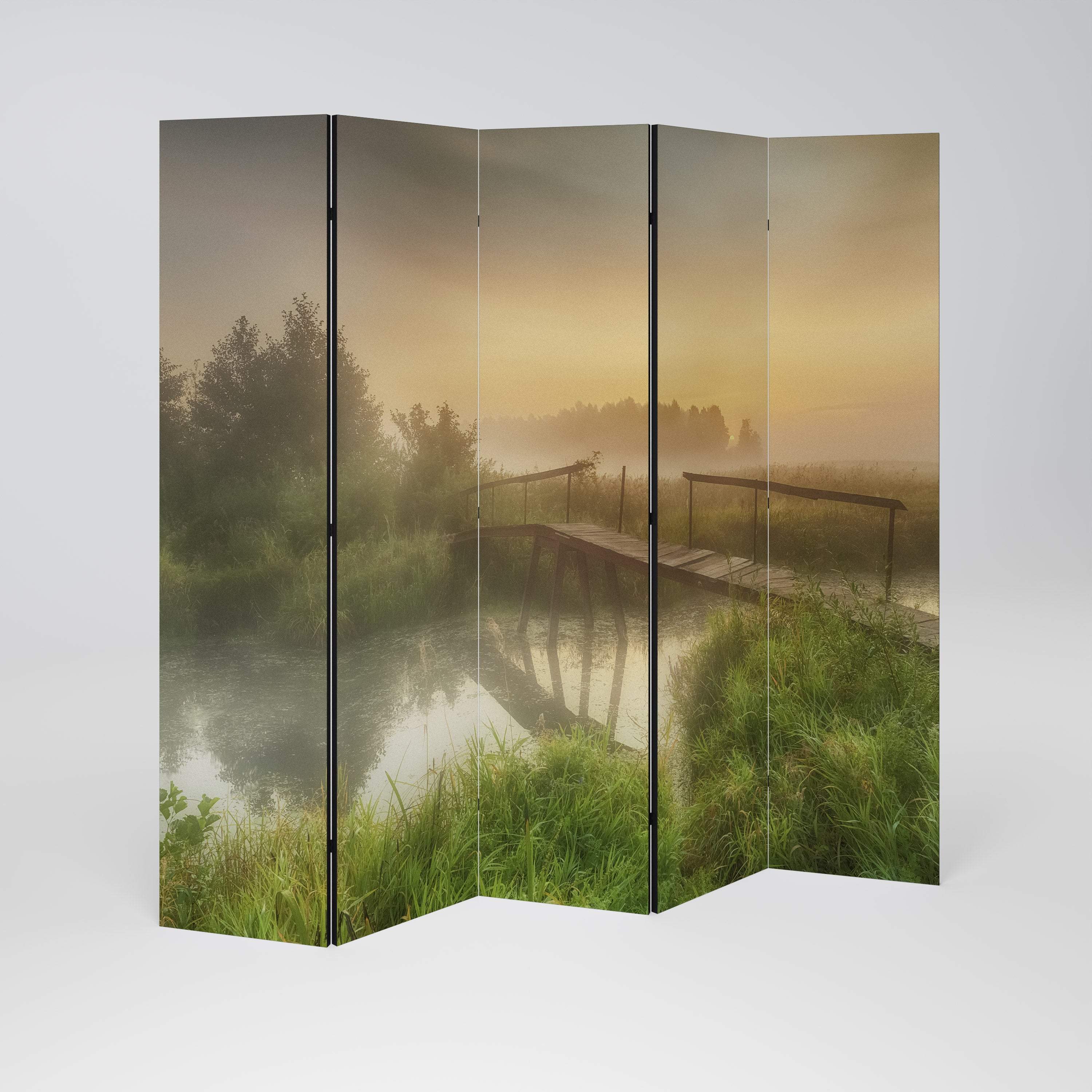 DREAMY HAZE 5-Panel Room Divider