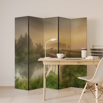 DREAMY HAZE Biombo de 5 paneles