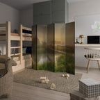 DREAMY HAZE Biombo Decorativo de 5 Paneles