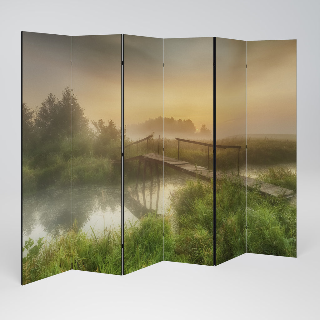 Biombo decorativo de 6 paneles DREAMY HAZE