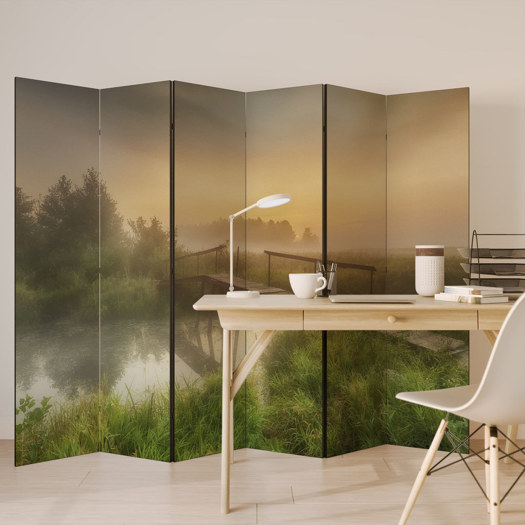 Biombo decorativo de 6 paneles DREAMY HAZE