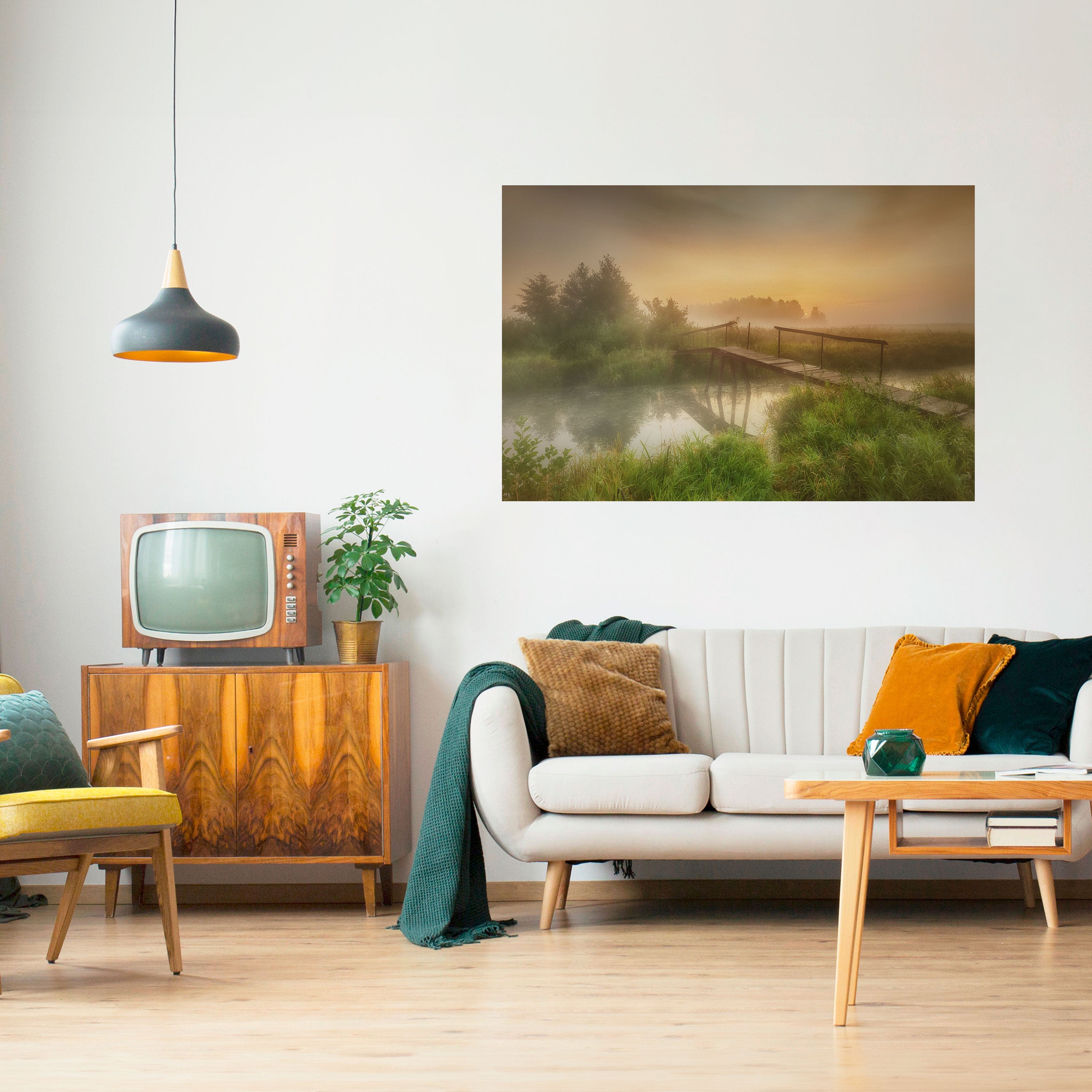 Póster horizontal autoadhesivo Dreamy Haze