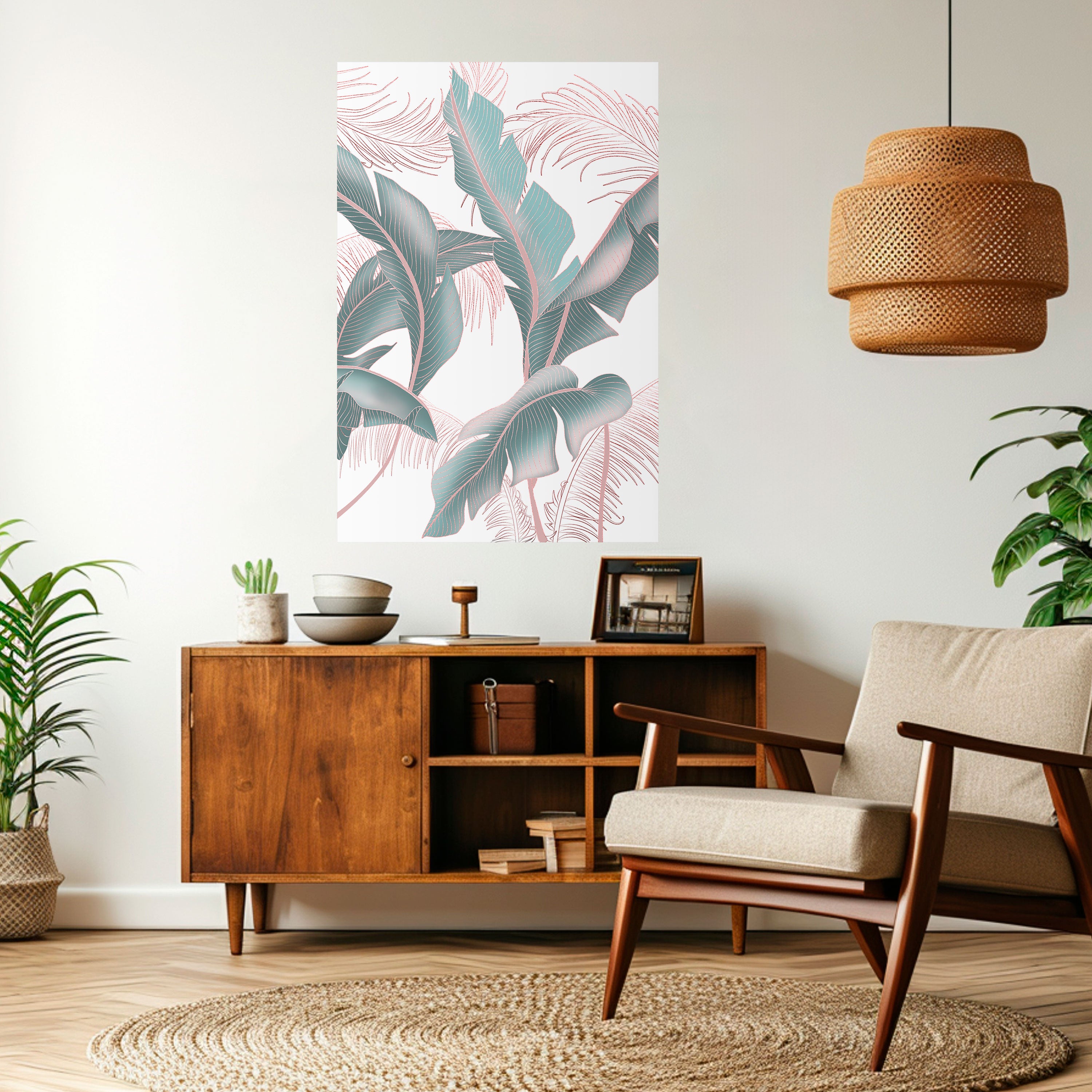 Póster vertical autoadhesivo "Delicate bliss"