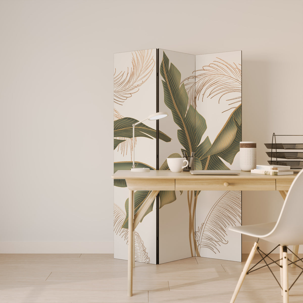 SUBTLE CHARM Biombo de 3 paneles