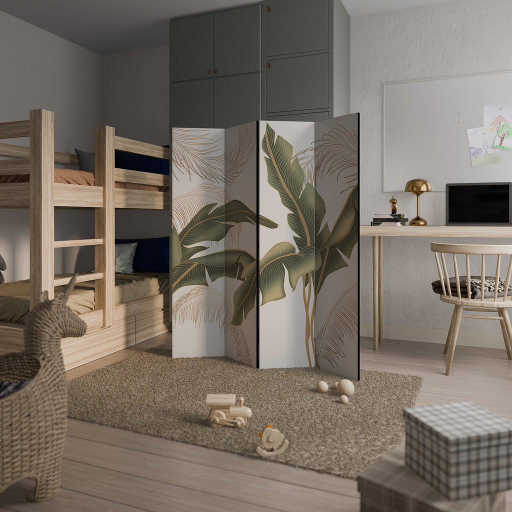 Biombo decorativo de 4 paneles Charm sutil