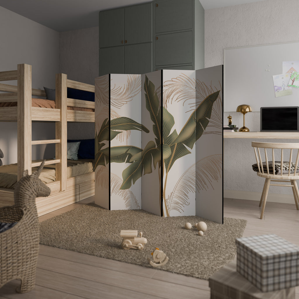 SUBTLE CHARM Decorative 5-Panel Room Divider