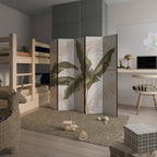 SUBTLE CHARM Biombo Decorativo de 5 Paneles